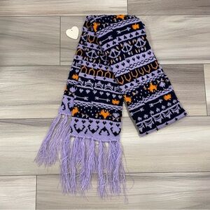 OWLCRATE Scarf with Fringe "Once Upon a Broken Heart" Pattern Cozy Lightweight